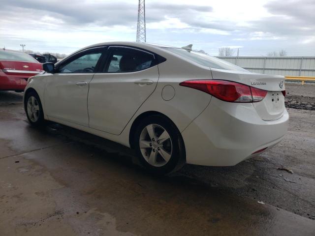 5NPDH4AE8DH367023 - 2013 HYUNDAI ELANTRA GLS WHITE photo 2