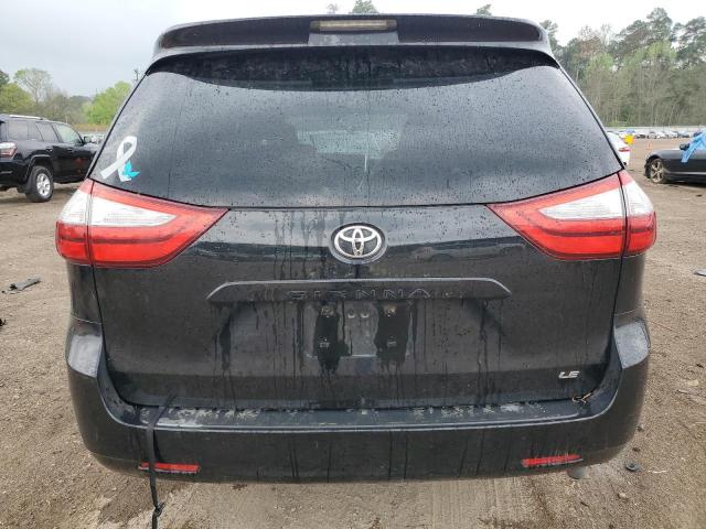 5TDKK3DC3FS579788 - 2015 TOYOTA SIENNA LE BLACK photo 6