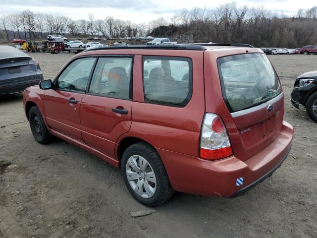 JF1SG63618H732115 - 2008 SUBARU FORESTER 2.5X RED photo 2