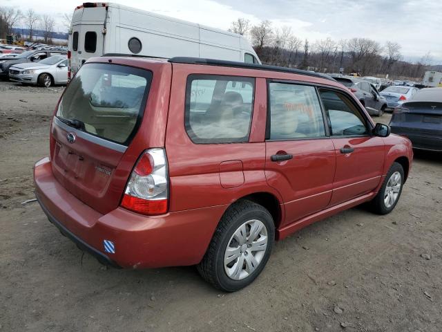 JF1SG63618H732115 - 2008 SUBARU FORESTER 2.5X RED photo 3