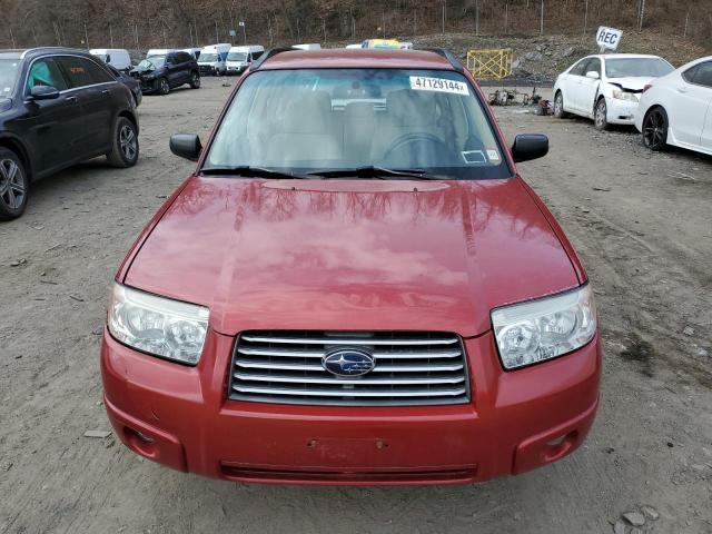 JF1SG63618H732115 - 2008 SUBARU FORESTER 2.5X RED photo 5