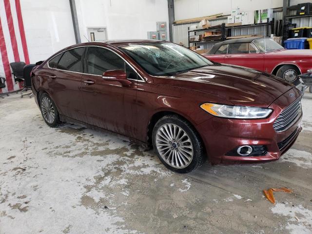 3FA6P0K95FR304571 - 2015 FORD FUSION TITANIUM MAROON photo 4