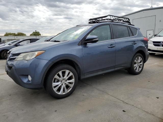 2T3DFREV3EW161132 - 2014 TOYOTA RAV4 LIMITED BLUE photo 1