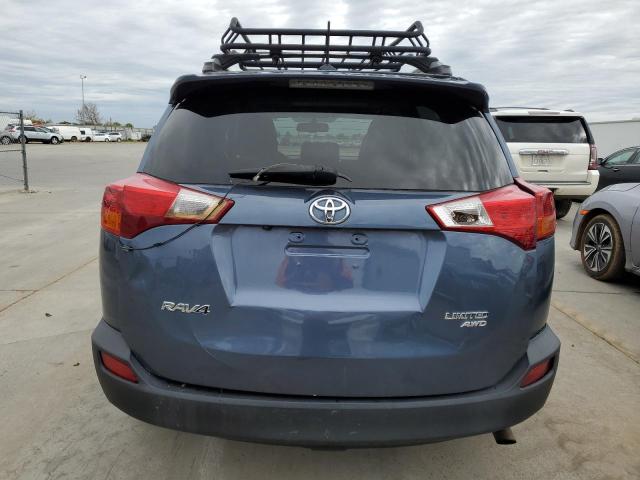 2T3DFREV3EW161132 - 2014 TOYOTA RAV4 LIMITED BLUE photo 6