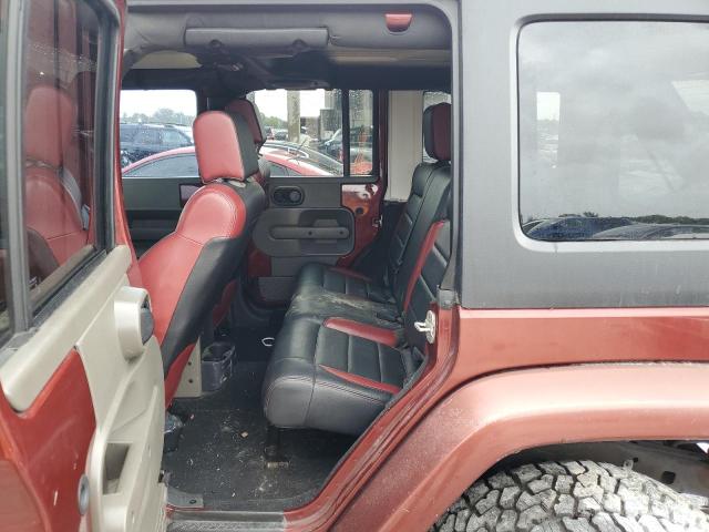 1J8GB59117L177126 - 2007 JEEP WRANGLER SAHARA MAROON photo 11