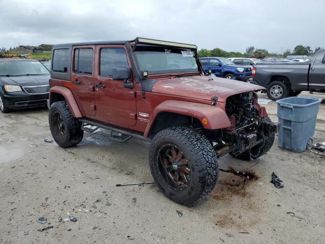 1J8GB59117L177126 - 2007 JEEP WRANGLER SAHARA MAROON photo 4