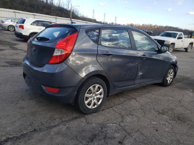 KMHCT5AE7DU082606 - 2013 HYUNDAI ACCENT GLS GRAY photo 3