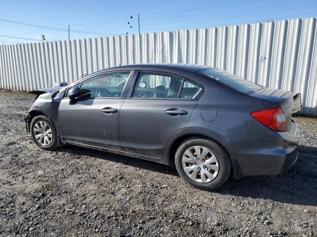 2HGFB2F52CH573762 - 2012 HONDA CIVIC LX GRAY photo 2