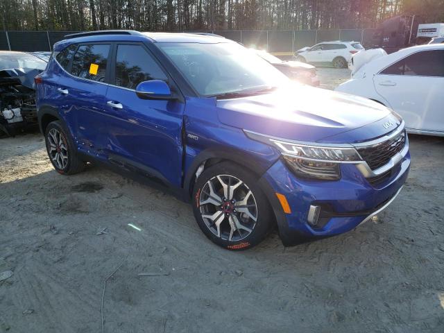 KNDETCA25P7357898 - 2023 KIA SELTOS SX BLUE photo 4