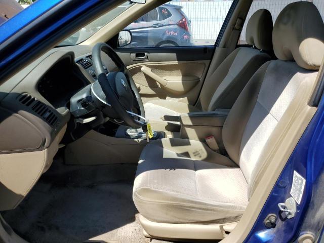 1HGES16354L013310 - 2004 HONDA CIVIC DX VP Mavi foto 7