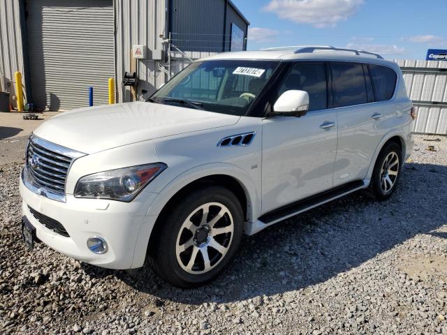 JN8AZ2NF6E9552659 - 2014 INFINITI QX80 WHITE photo 1