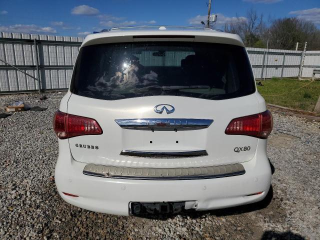 JN8AZ2NF6E9552659 - 2014 INFINITI QX80 WHITE photo 6