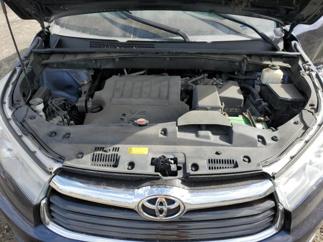 5TDJKRFH1GS231920 - 2016 TOYOTA HIGHLANDER XLE BLUE photo 12