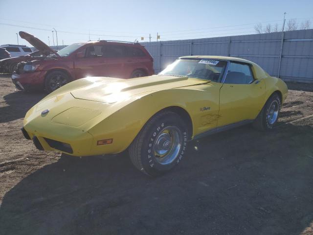 00001Z37J5S410873 - 1975 CHEVROLET CORVETTE YELLOW photo 1