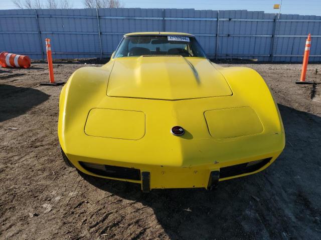 00001Z37J5S410873 - 1975 CHEVROLET CORVETTE YELLOW photo 5