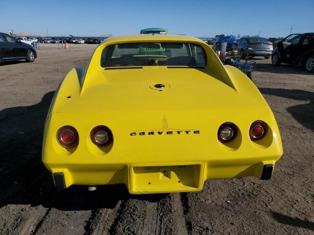 00001Z37J5S410873 - 1975 CHEVROLET CORVETTE YELLOW photo 6