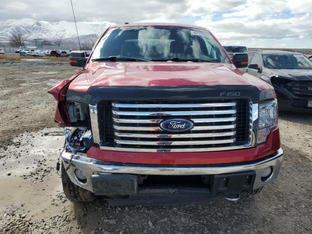 1FTFW1ET8CKD40765 - 2012 FORD F150 SUPERCREW RED photo 5