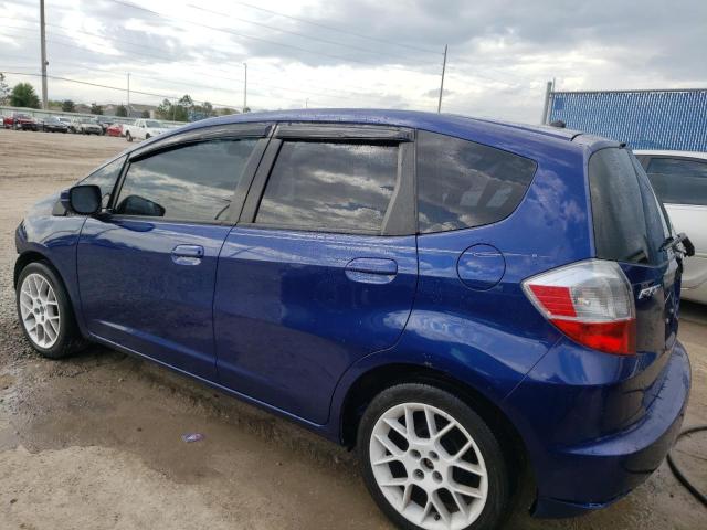 JHMGE8H3XDC021678 - 2013 HONDA FIT BLUE photo 2