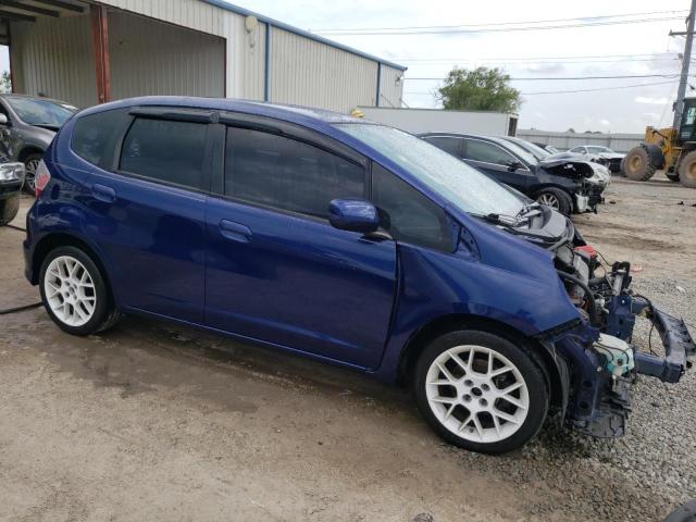 JHMGE8H3XDC021678 - 2013 HONDA FIT BLUE photo 4