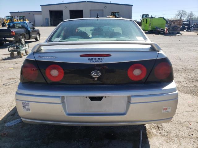 2G1WF52E559275187 - 2005 CHEVROLET IMPALA SILVER photo 6