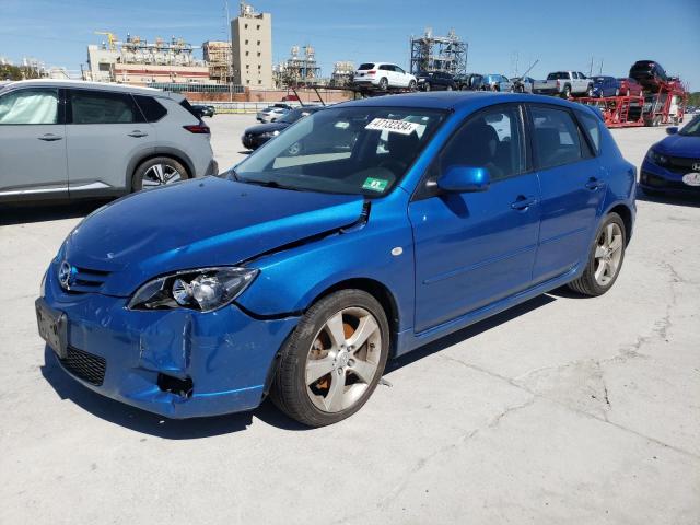 JM1BK343X51262103 - 2005 MAZDA 3 HATCHBACK BLUE photo 1