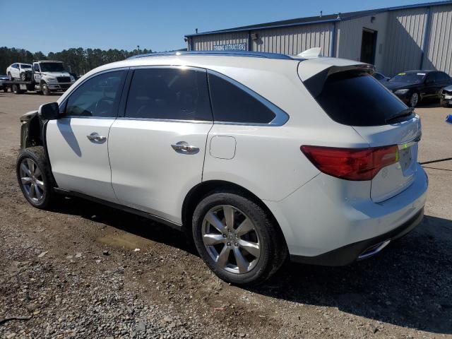 5FRYD4H80EB001617 - 2014 ACURA MDX ADVANCE WHITE photo 2