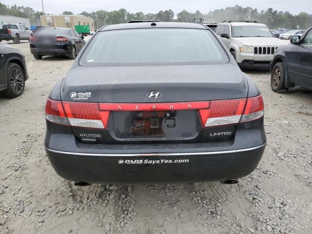 KMHFC46F19A429011 - 2009 HYUNDAI AZERA SE BLACK photo 6