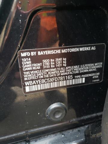 WBAYE8C5XFD781165 - 2015 BMW ALPINA B7 LI BLACK photo 12