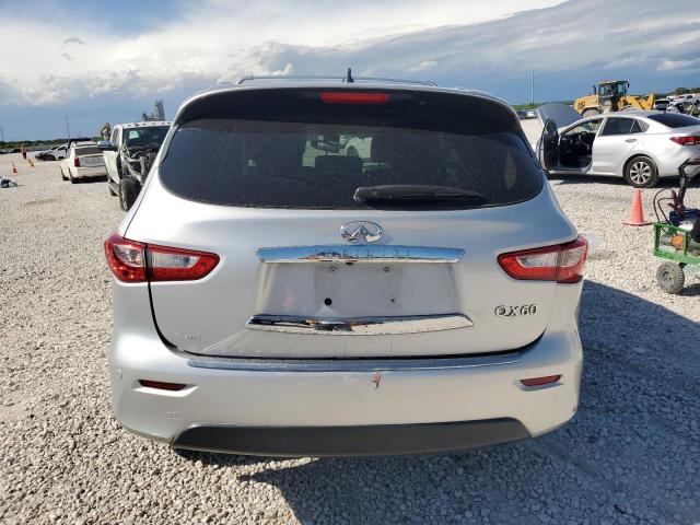 5N1AL0MN8EC510356 - 2014 INFINITI QX60 SILVER photo 6