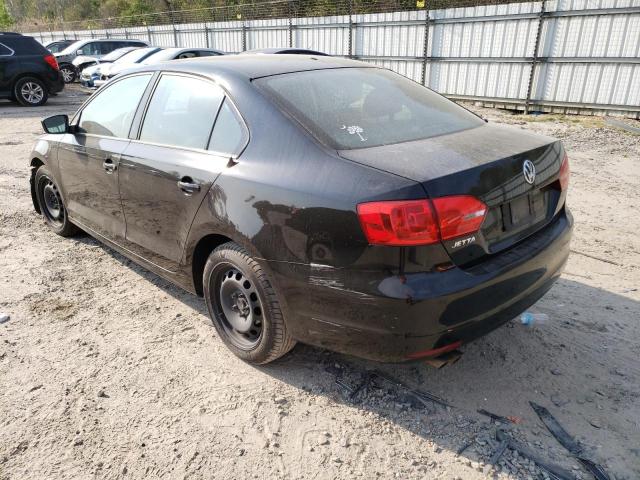 3VW2K7AJ2DM221988 - 2013 VOLKSWAGEN JETTA BASE 黑色 照片 2