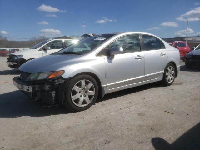 1HGFA16566L049664 - 2006 HONDA CIVIC LX SILVER photo 1