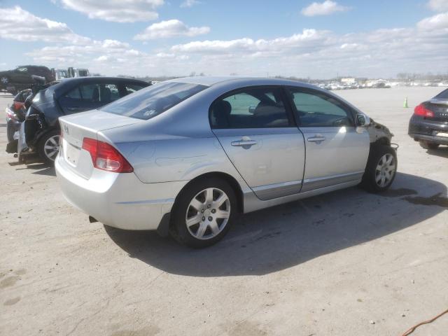 1HGFA16566L049664 - 2006 HONDA CIVIC LX SILVER photo 3