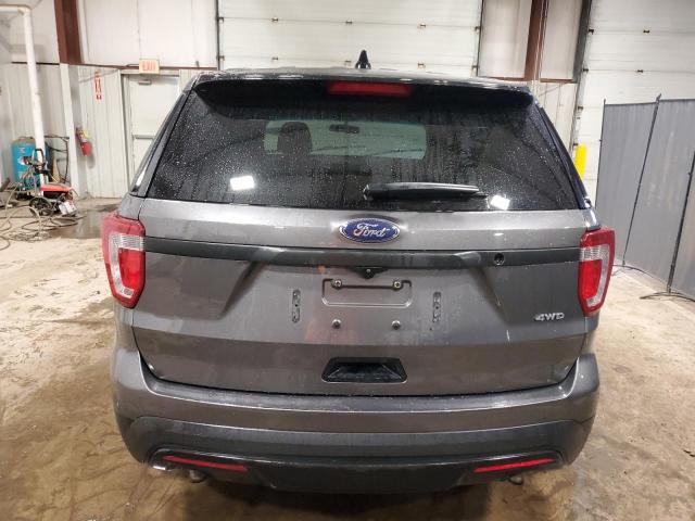 1FM5K8AR8GGC61062 - 2016 FORD EXPLORER POLICE INTERCEPTOR ნაცრისფერი ფოტო 6