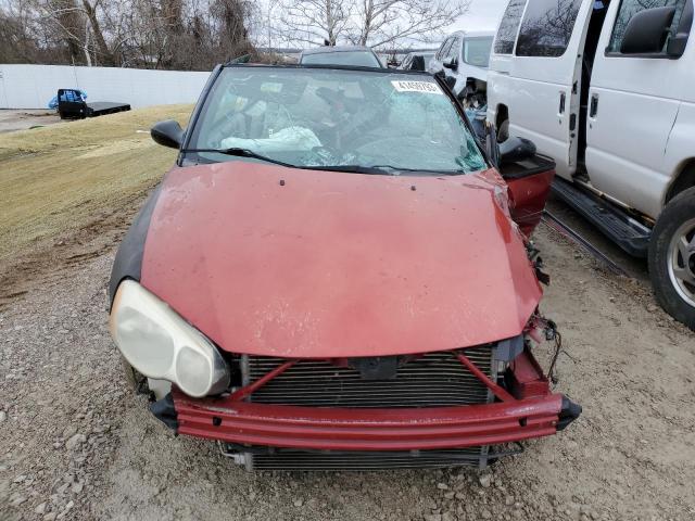 1C3EL65R45N543891 - 2005 CHRYSLER SEBRING LIMITED RED photo 5