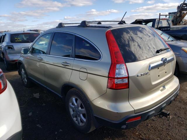 JHLRE48757C034349 - 2007 HONDA CR-V EXL TAN photo 2