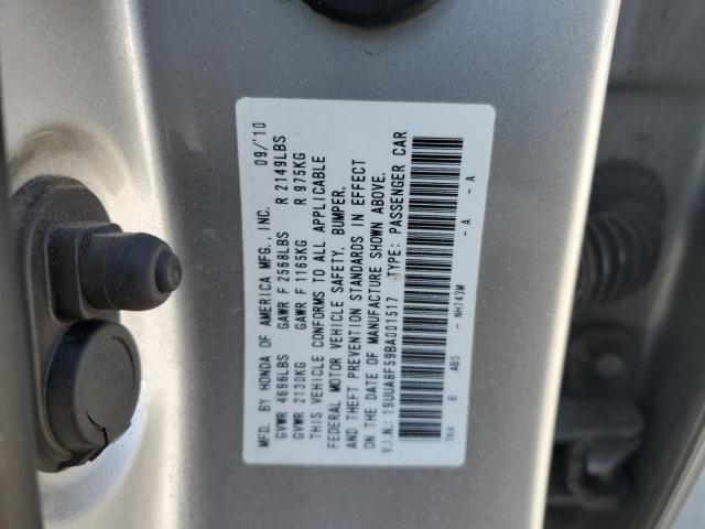 19UUA8F59BA001517 - 2011 ACURA TL SILVER photo 12