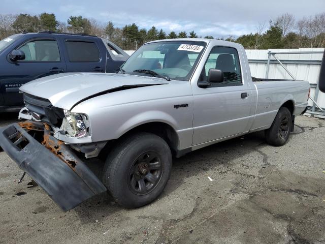 1FTYR10E54PB13322 - 2004 FORD RANGER SILVER photo 1