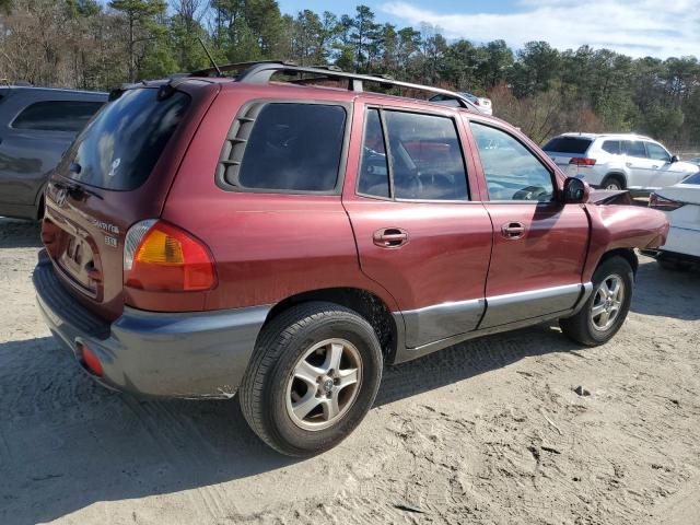 KM8SC13E14U761725 - 2004 HYUNDAI SANTA FE GLS RED photo 3