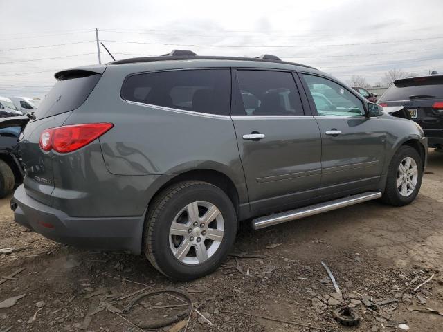 1GNKRGED9BJ326466 - 2011 CHEVROLET TRAVERSE LT GREEN photo 3