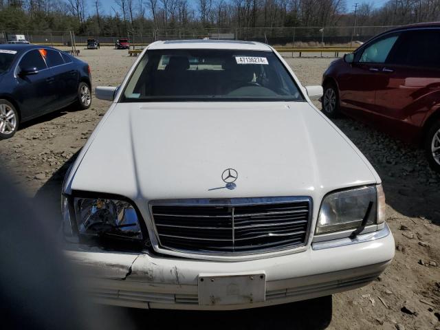 WDBGA33GXVA340309 - 1997 MERCEDES-BENZ S 320 WHITE photo 5