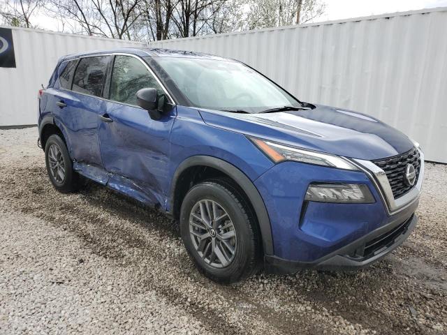 JN8AT3AA0MW018297 - 2021 NISSAN ROGUE S BLUE photo 4