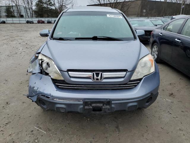 JHLRE48738C028177 - 2008 HONDA CR-V EXL BLUE photo 5