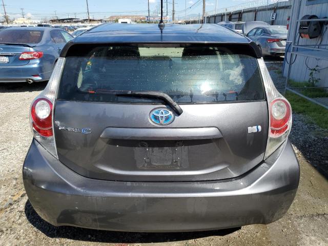 JTDKDTB36D1543181 - 2013 TOYOTA PRIUS C GRAY photo 6