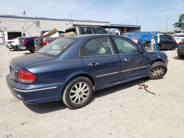 KMHWF35H45A098553 - 2005 HYUNDAI SONATA GLS BLUE photo 3