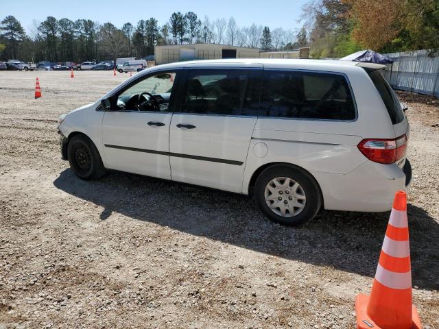 5FNRL38257B122306 - 2007 HONDA ODYSSEY LX WHITE photo 2