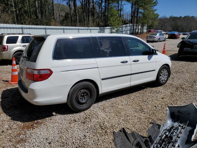 5FNRL38257B122306 - 2007 HONDA ODYSSEY LX WHITE photo 3