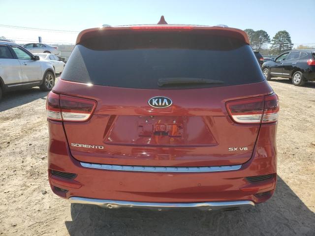 5XYPK4A59GG119115 - 2016 KIA SORENTO SX RED photo 6