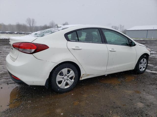 3KPFK4A79JE211746 - 2018 KIA FORTE LX WHITE photo 3