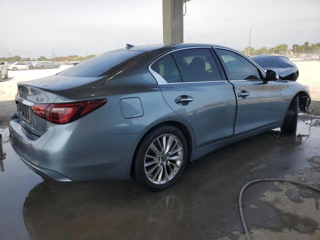 JN1EV7AR9JM443645 - 2018 INFINITI Q50 LUXE BLUE photo 3