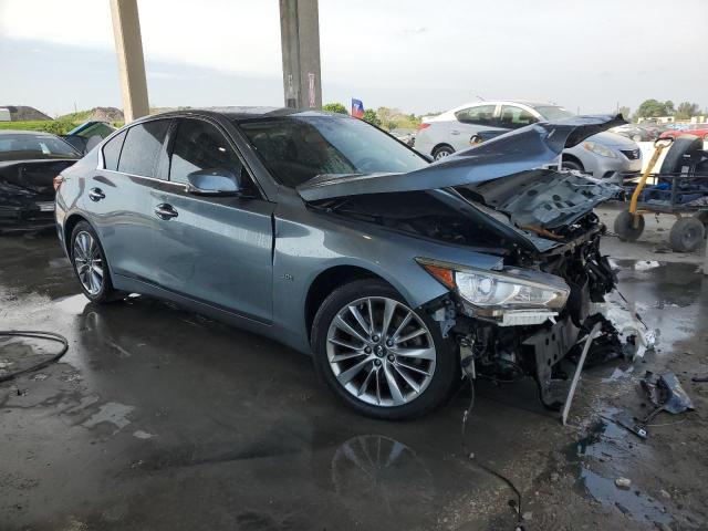 JN1EV7AR9JM443645 - 2018 INFINITI Q50 LUXE BLUE photo 4